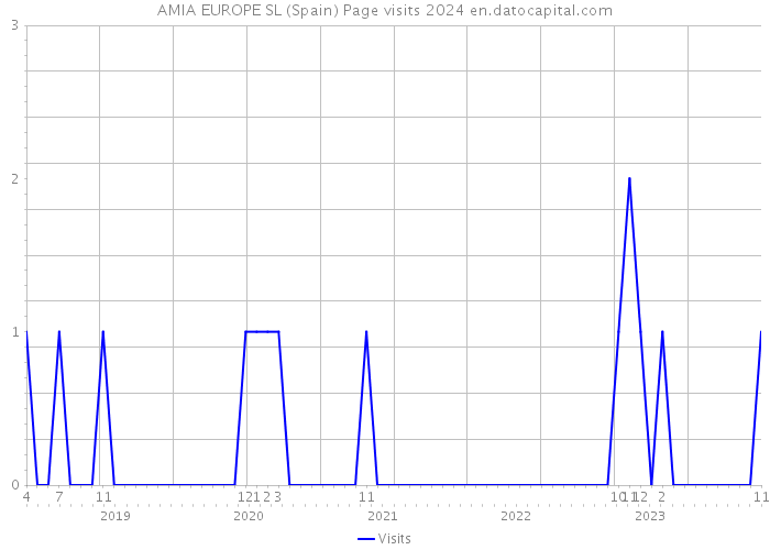 AMIA EUROPE SL (Spain) Page visits 2024 
