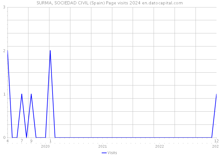 SURMA, SOCIEDAD CIVIL (Spain) Page visits 2024 