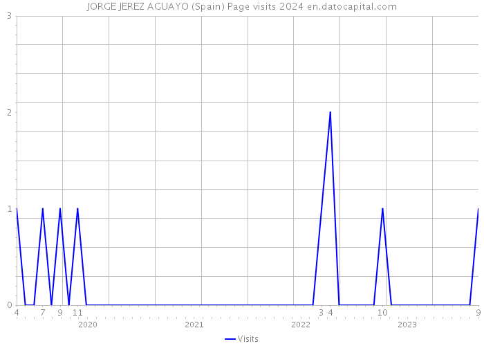 JORGE JEREZ AGUAYO (Spain) Page visits 2024 