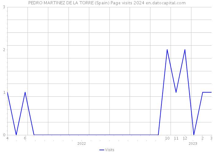 PEDRO MARTINEZ DE LA TORRE (Spain) Page visits 2024 