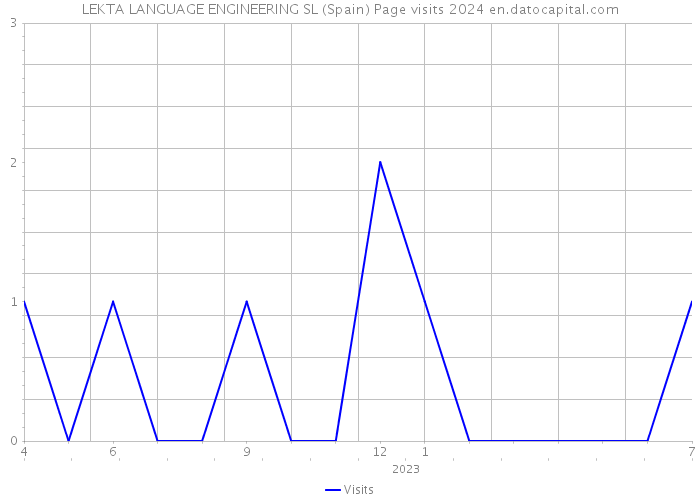 LEKTA LANGUAGE ENGINEERING SL (Spain) Page visits 2024 
