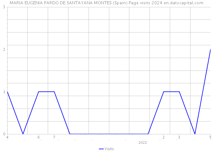 MARIA EUGENIA PARDO DE SANTAYANA MONTES (Spain) Page visits 2024 