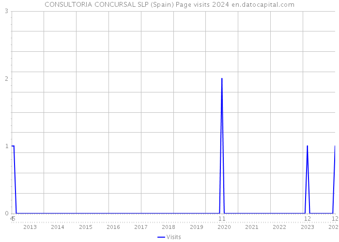 CONSULTORIA CONCURSAL SLP (Spain) Page visits 2024 