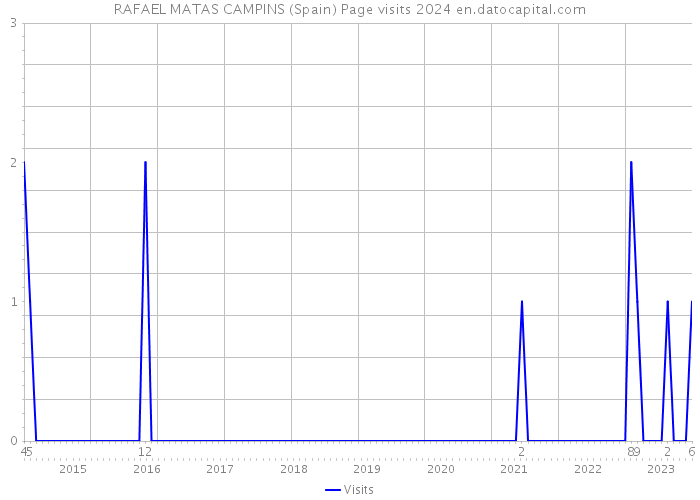 RAFAEL MATAS CAMPINS (Spain) Page visits 2024 