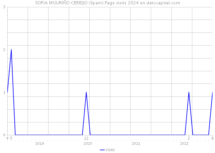 SOFIA MOURIÑO CEREIJO (Spain) Page visits 2024 