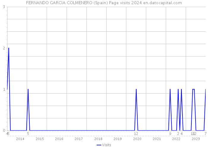 FERNANDO GARCIA COLMENERO (Spain) Page visits 2024 