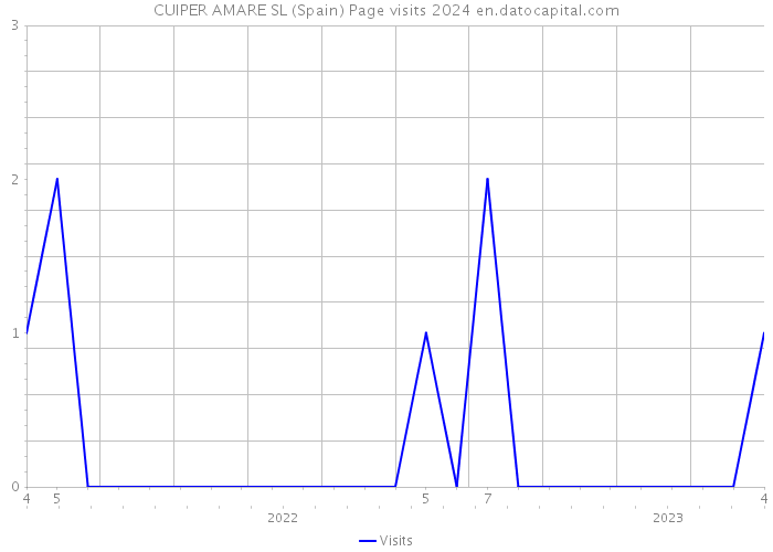 CUIPER AMARE SL (Spain) Page visits 2024 