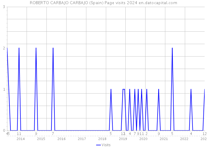 ROBERTO CARBAJO CARBAJO (Spain) Page visits 2024 
