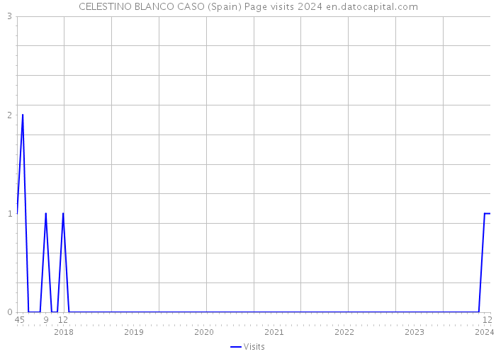CELESTINO BLANCO CASO (Spain) Page visits 2024 