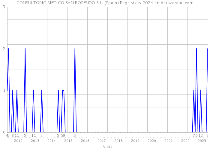 CONSULTORIO MEDICO SAN ROSENDO S.L. (Spain) Page visits 2024 
