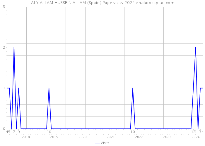 ALY ALLAM HUSSEIN ALLAM (Spain) Page visits 2024 
