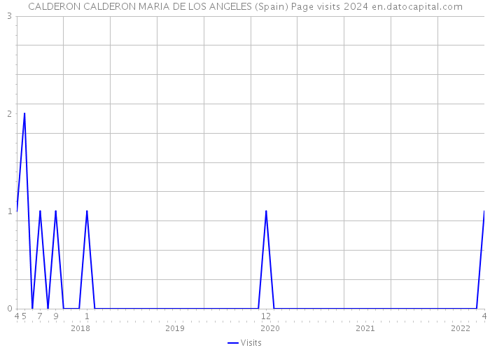 CALDERON CALDERON MARIA DE LOS ANGELES (Spain) Page visits 2024 