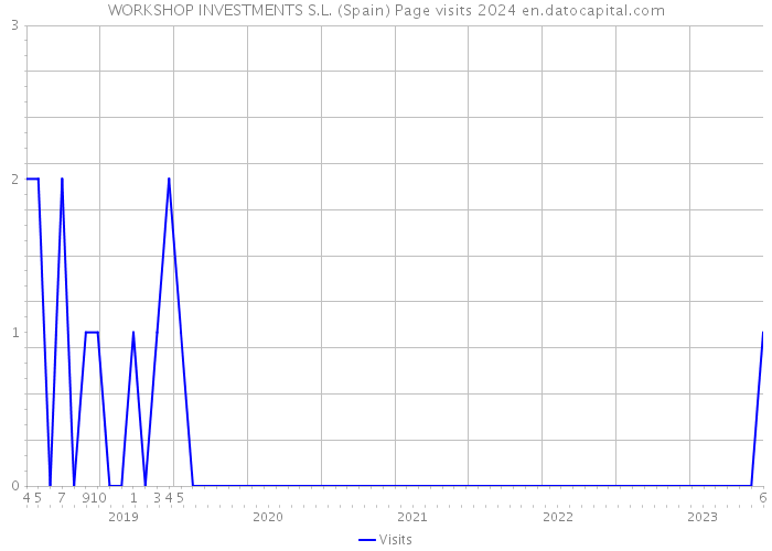 WORKSHOP INVESTMENTS S.L. (Spain) Page visits 2024 