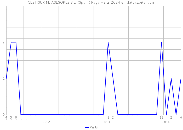 GESTISUR M. ASESORES S.L. (Spain) Page visits 2024 