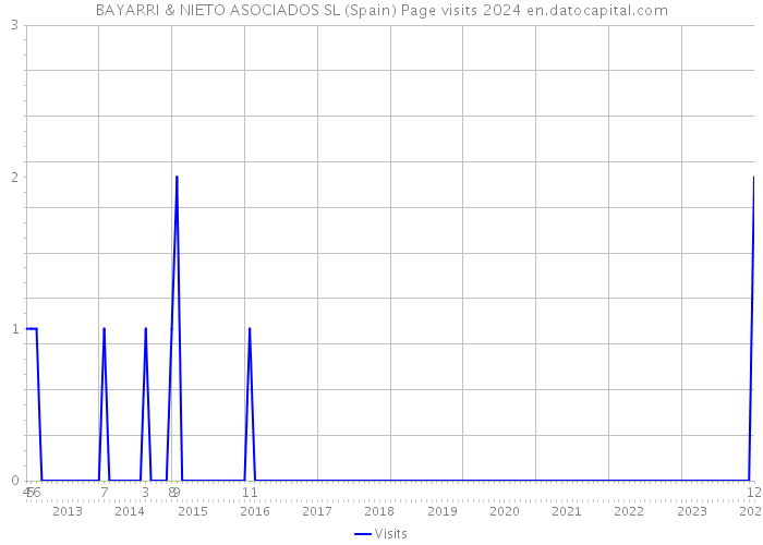 BAYARRI & NIETO ASOCIADOS SL (Spain) Page visits 2024 