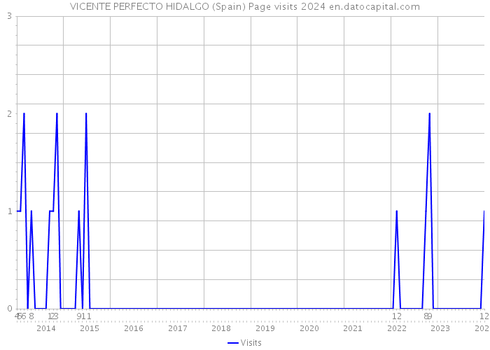 VICENTE PERFECTO HIDALGO (Spain) Page visits 2024 