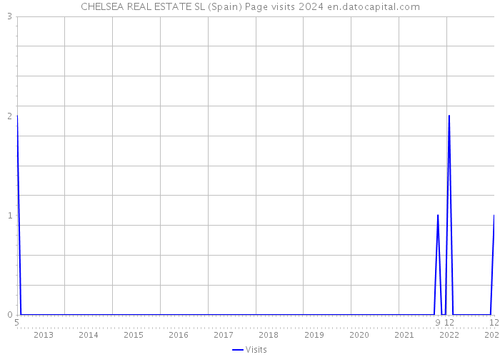 CHELSEA REAL ESTATE SL (Spain) Page visits 2024 