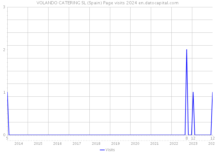 VOLANDO CATERING SL (Spain) Page visits 2024 
