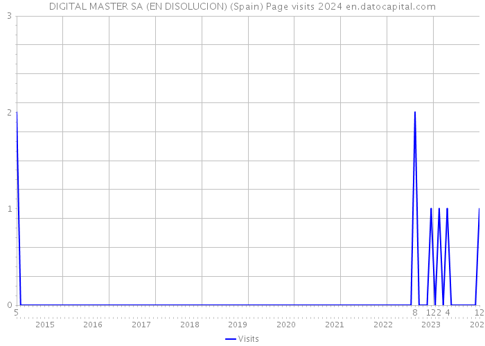 DIGITAL MASTER SA (EN DISOLUCION) (Spain) Page visits 2024 