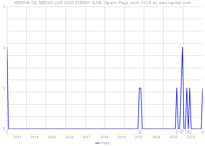 MEDINA GIL SERGIO LUIS 000543806X SLNE. (Spain) Page visits 2024 