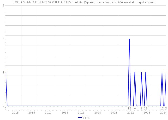 TXG AMIANO DISENO SOCIEDAD LIMITADA. (Spain) Page visits 2024 
