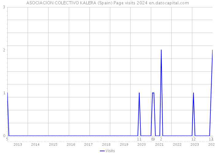 ASOCIACION COLECTIVO KALERA (Spain) Page visits 2024 