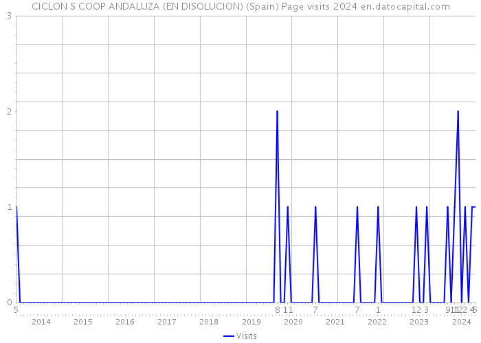 CICLON S COOP ANDALUZA (EN DISOLUCION) (Spain) Page visits 2024 