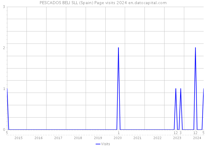 PESCADOS BELI SLL (Spain) Page visits 2024 