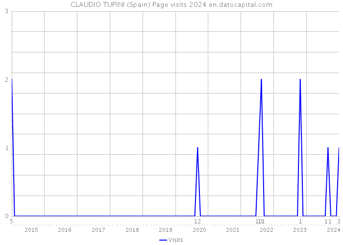 CLAUDIO TUPINI (Spain) Page visits 2024 