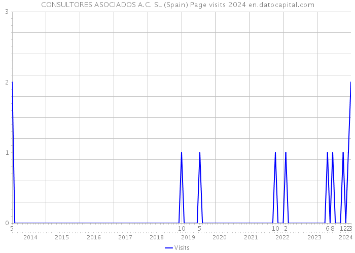 CONSULTORES ASOCIADOS A.C. SL (Spain) Page visits 2024 