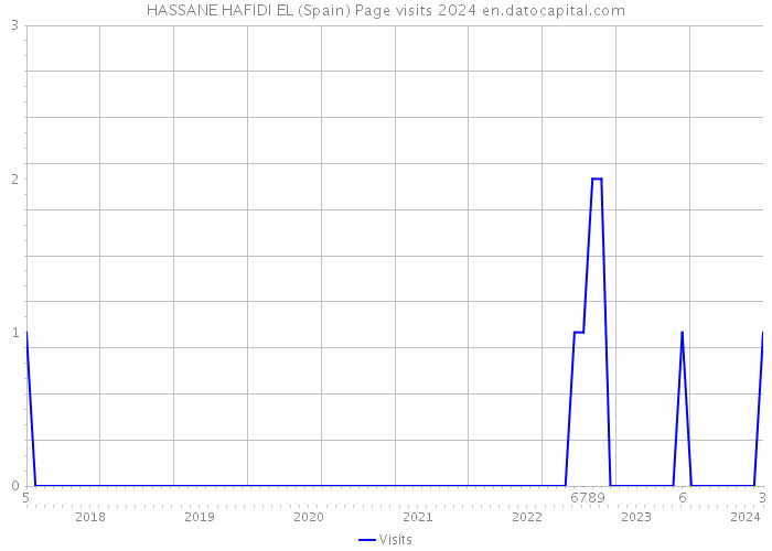 HASSANE HAFIDI EL (Spain) Page visits 2024 