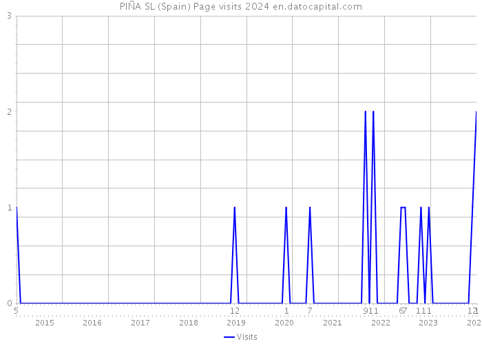 PIÑA SL (Spain) Page visits 2024 