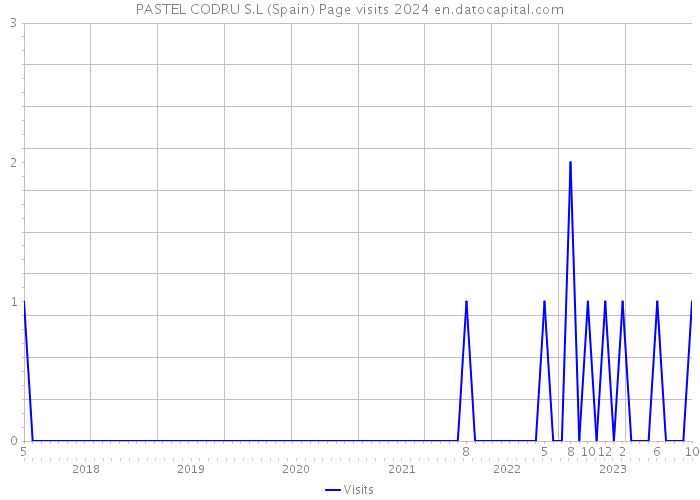 PASTEL CODRU S.L (Spain) Page visits 2024 