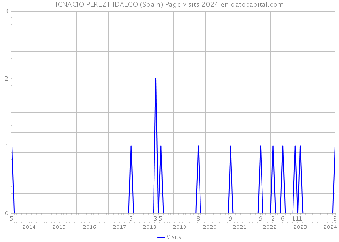 IGNACIO PEREZ HIDALGO (Spain) Page visits 2024 