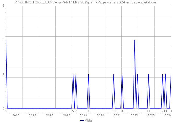 PINGUINO TORREBLANCA & PARTNERS SL (Spain) Page visits 2024 