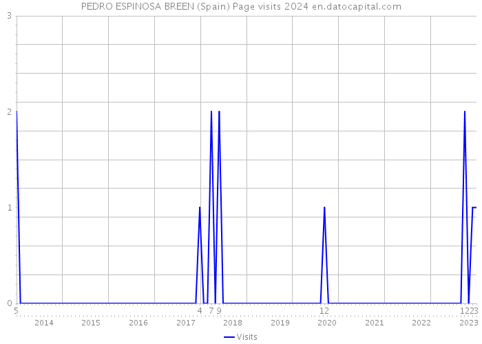PEDRO ESPINOSA BREEN (Spain) Page visits 2024 