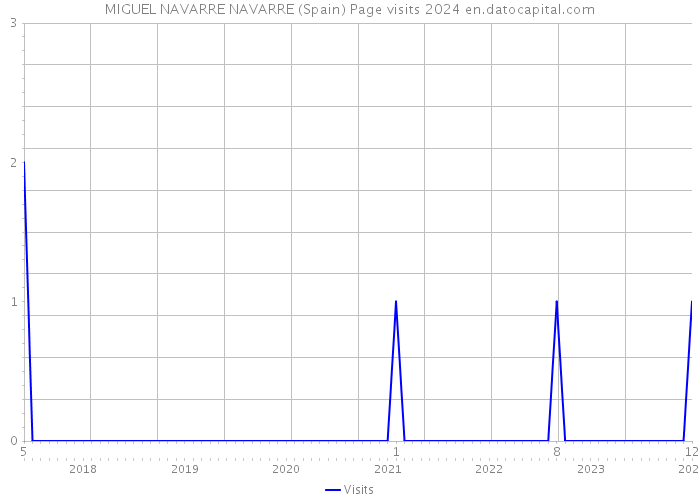 MIGUEL NAVARRE NAVARRE (Spain) Page visits 2024 