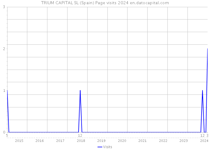 TRIUM CAPITAL SL (Spain) Page visits 2024 