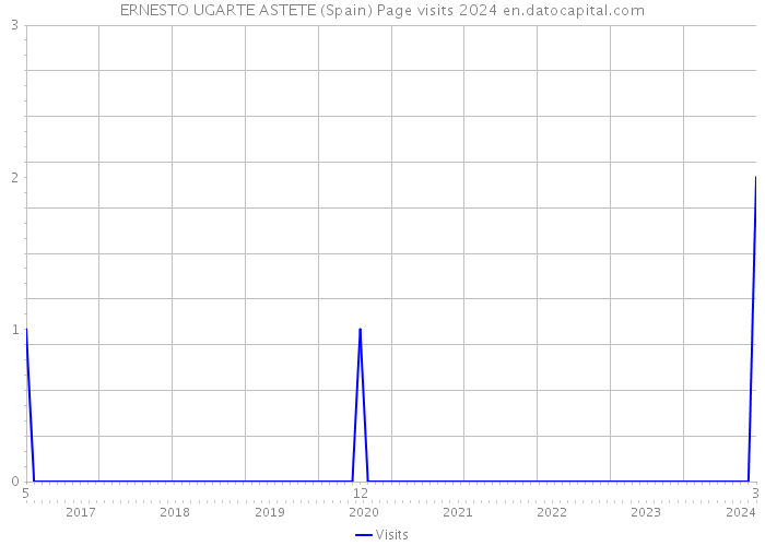 ERNESTO UGARTE ASTETE (Spain) Page visits 2024 