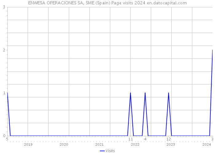 ENWESA OPERACIONES SA, SME (Spain) Page visits 2024 