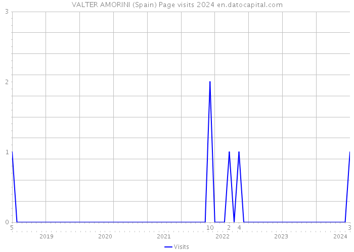 VALTER AMORINI (Spain) Page visits 2024 