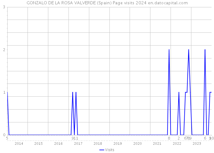 GONZALO DE LA ROSA VALVERDE (Spain) Page visits 2024 