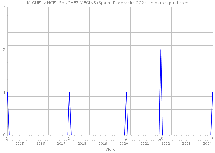 MIGUEL ANGEL SANCHEZ MEGIAS (Spain) Page visits 2024 