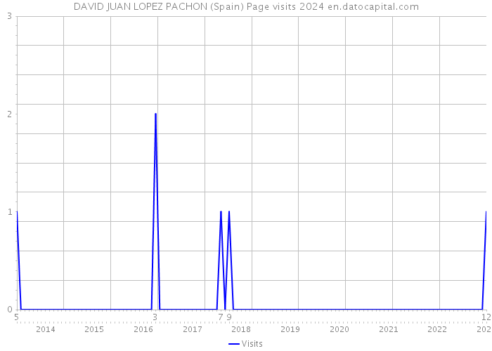 DAVID JUAN LOPEZ PACHON (Spain) Page visits 2024 