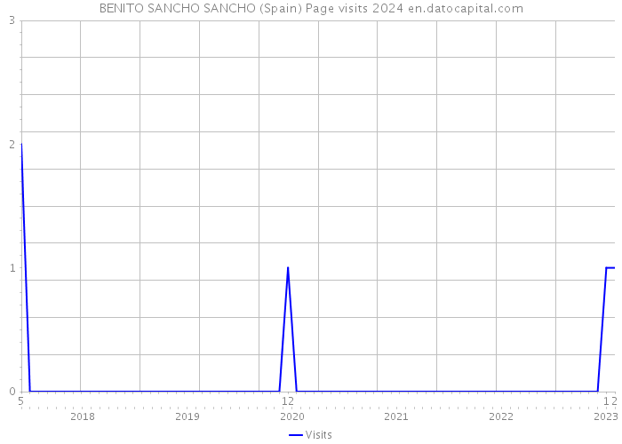 BENITO SANCHO SANCHO (Spain) Page visits 2024 