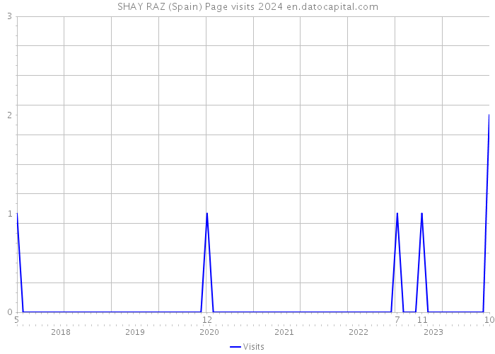 SHAY RAZ (Spain) Page visits 2024 