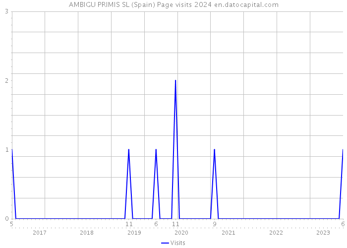 AMBIGU PRIMIS SL (Spain) Page visits 2024 