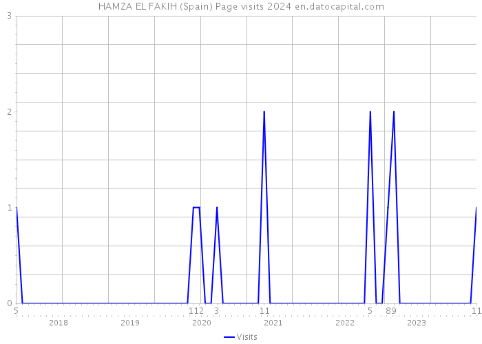HAMZA EL FAKIH (Spain) Page visits 2024 