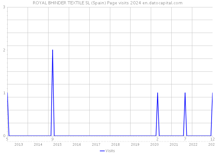 ROYAL BHINDER TEXTILE SL (Spain) Page visits 2024 