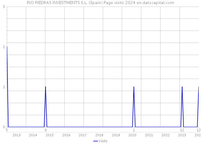 RIO PIEDRAS INVESTMENTS S.L. (Spain) Page visits 2024 